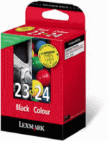 Lexmark No 23 Black and No 24 Colour Ink Cartridges - 018C1419E (18C1419E)