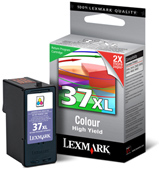 Lexmark 37XL High Capacity Return Program Colour Ink Cartridge - 018C2180E (18C2180E)