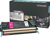 Lexmark C5240MH High Capacity Return Program Magenta Toner Cartridge, 5K Page Yield