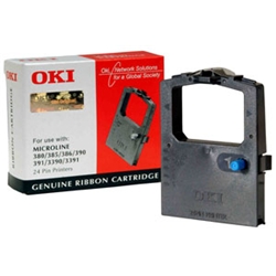 OKI Oki Black Nylon Fabric Printer Ribbon 9002309 (09002309)