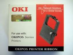 OKI Oki Black Nylon Fabric Printer Ribbon 9002317 (09002317)