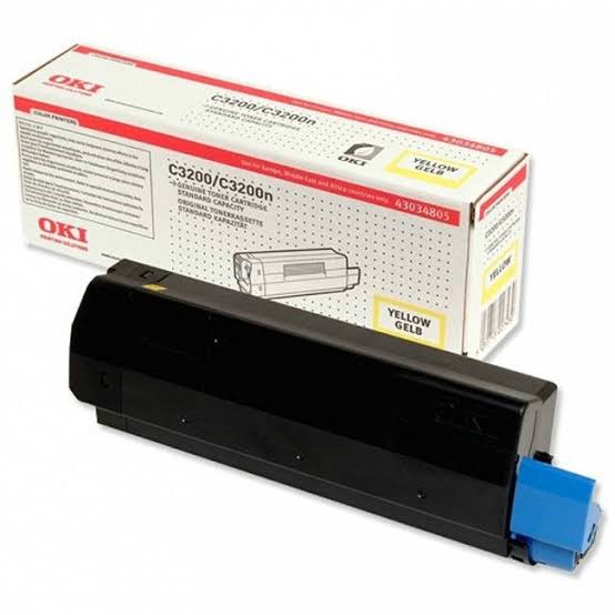 OKI Oki Yellow Laser Toner Cartridge, 1.5K Yield (43034805)