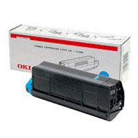 Oki Cyan Laser Toner Cartridge, 1.5K Yield