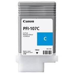 Canon PFI 107C Cyan Ink Cartridge, 130ml - 6706B001AA (PFI-107C)