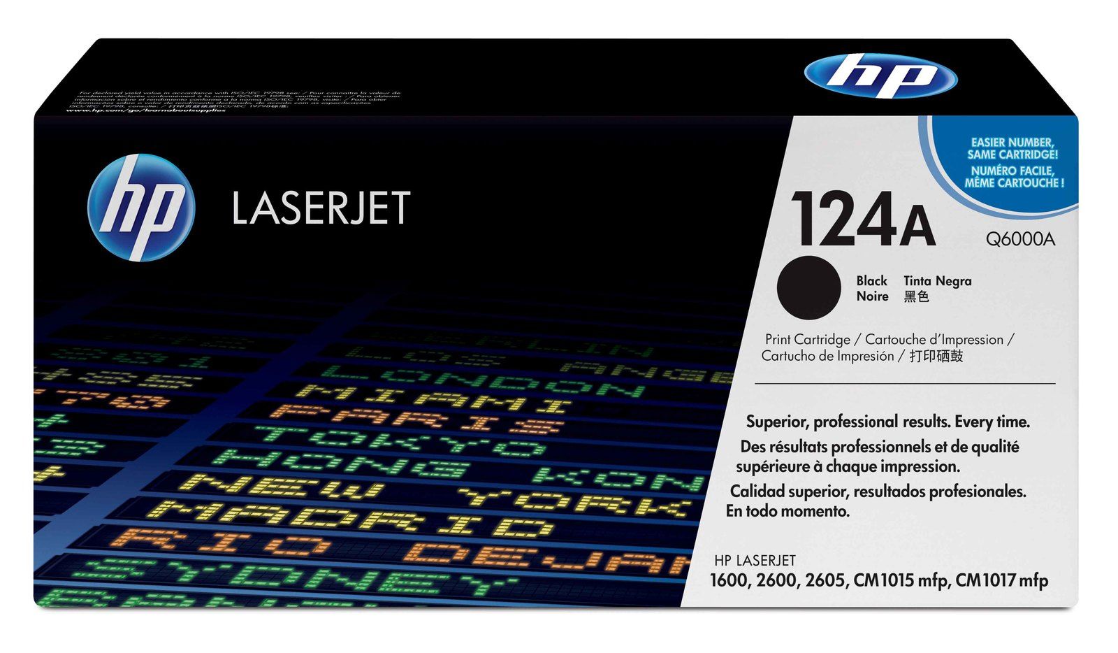 HP Q6000A Black Laser Toner Cartridge (124A) (Q6000A)