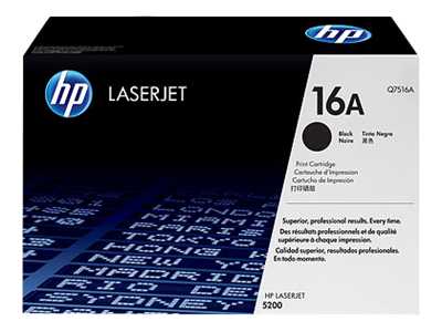 HP 16A Black Laser Toner Cartridge - Q7516A