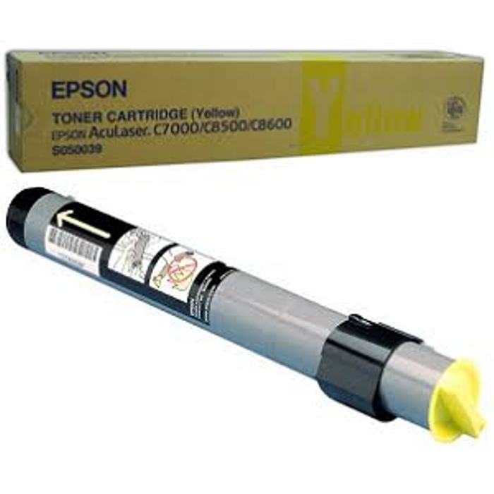 Epson C13S050039 Yellow Toner Cartridge, 6K (S050039)