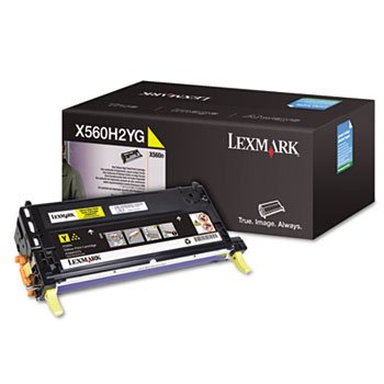 Lexmark X560H2YG Yellow Toner Cartridge 0X560H2YG Cartridge (X560H2YG)