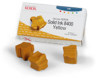Xerox 3 Colorstix Solid Yellow Ink Wax Sticks, 3.4K Page Yield (108R00607)
