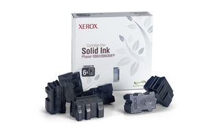 Xerox Solid Black Ink (Pack of 6 Sticks) (108R00749)