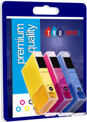 Tru Image Compatible Cyan, Magenta, Yellow Ink Cartridges for CLI-8C/M/Y