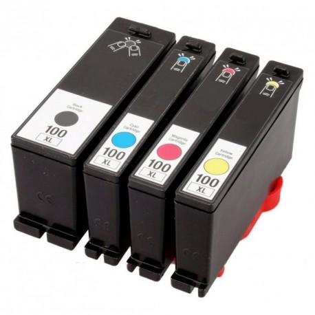 Tru Image Compatible Premium High Capacity BK/CMY Multipack Ink Cartridge for Lexmark 100XL