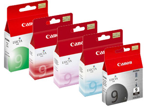 Canon PGI 9MBK, PC, PM, R, G Ink Cartridges (1033B013)