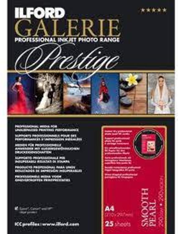 Ilford Galerie Smooth Pearl Professional Photo Paper , A2 Size, 16.5" x 23.4", 25 Sheets