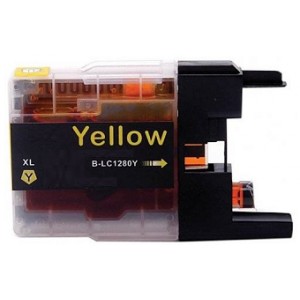 Tru Image Compatible Brother  LC1280XLY High Cap. Yellow Ink Cartridge, 19ml (1280XLY)