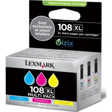 Lexmark 108XL Multi Pack Return Program Cyan, Magenta, Yellow Ink Cartridges - 14N1198 (14N1198)
