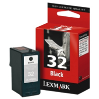 Lexmark 32 New Higher Capacity Black Ink Cartridge - 18CX032E (18CX032E)