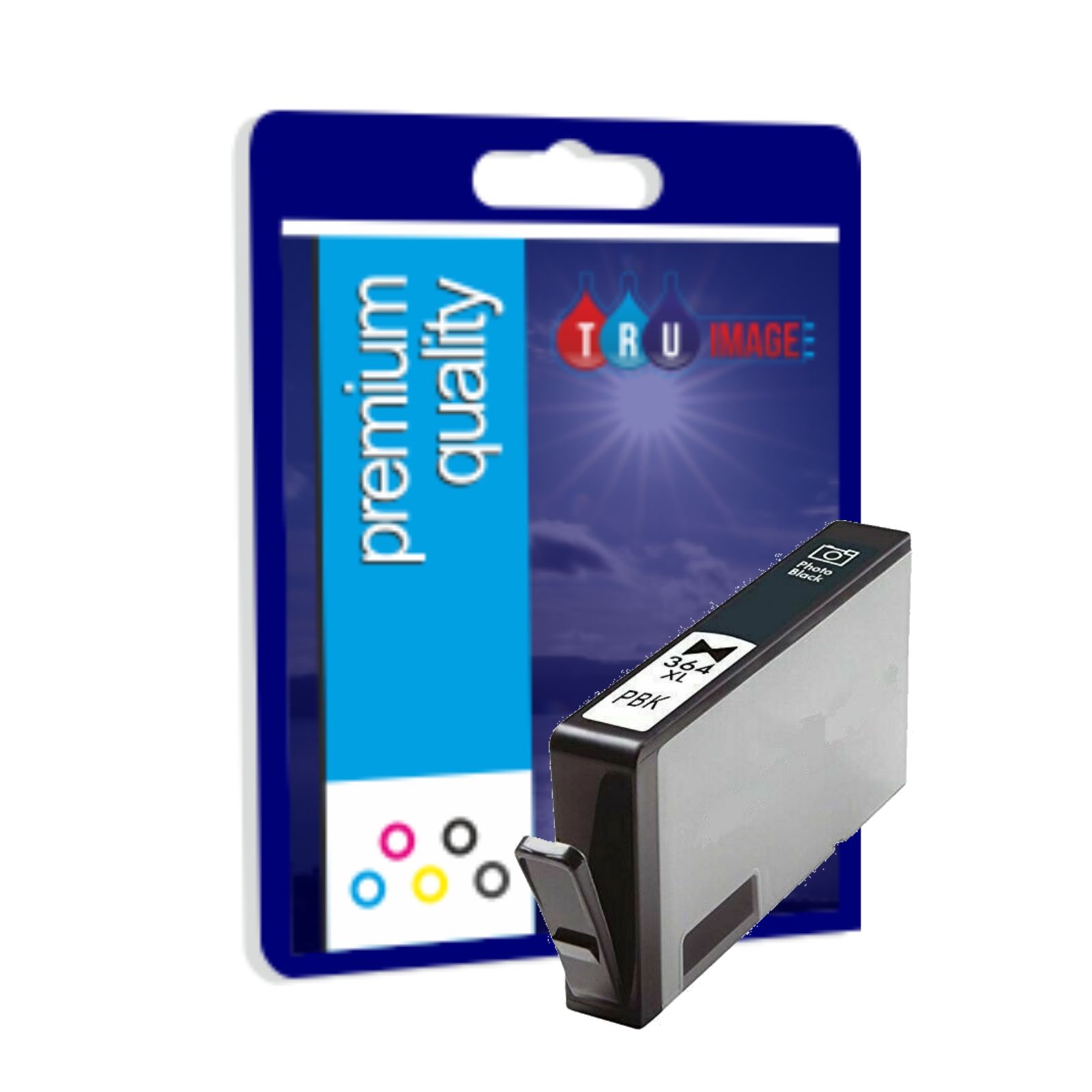 Tru Image Premium Ink Cartridge for HP 364XL Photo Black (364XLPBK)