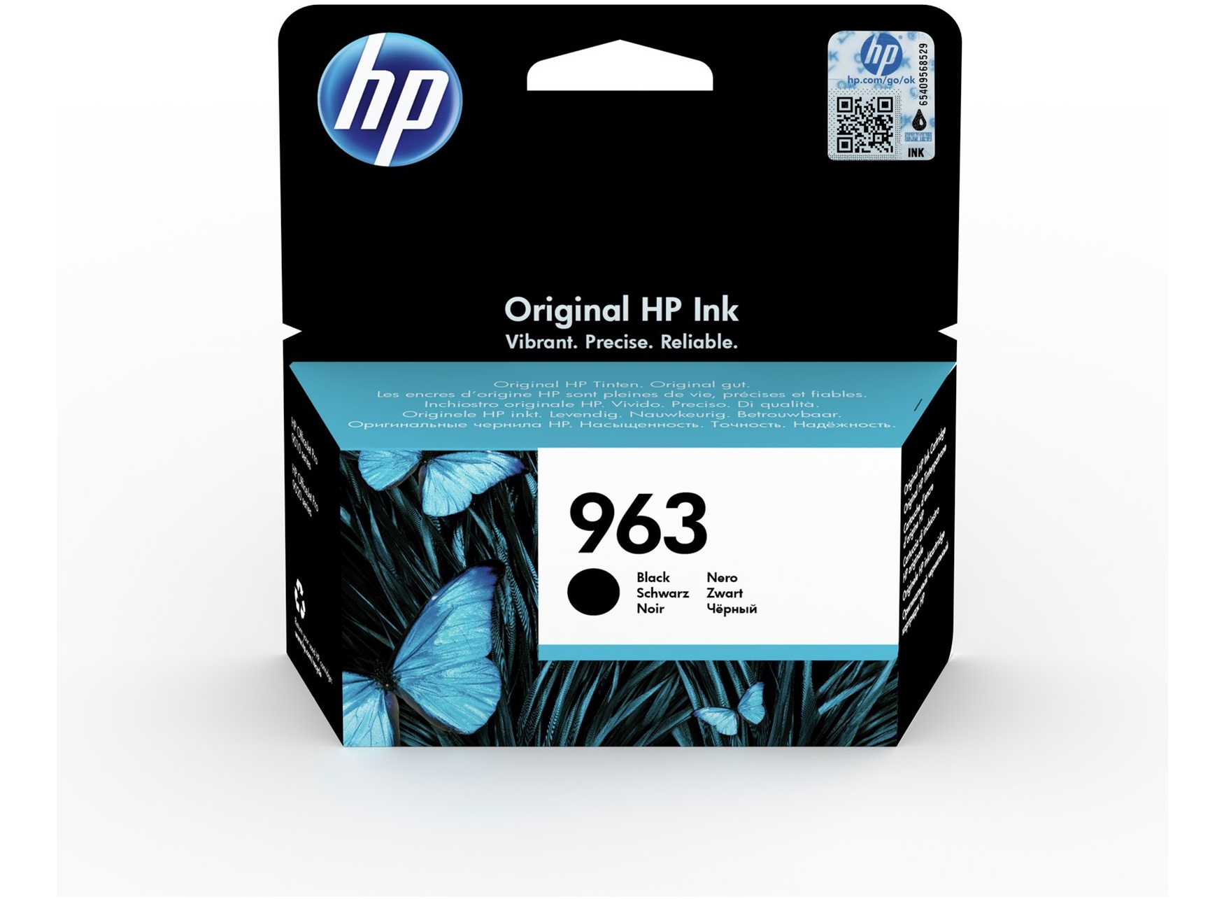 HP 963 Standard Capacity Black Ink Cartridge - 3JA26A (3JA26AE)