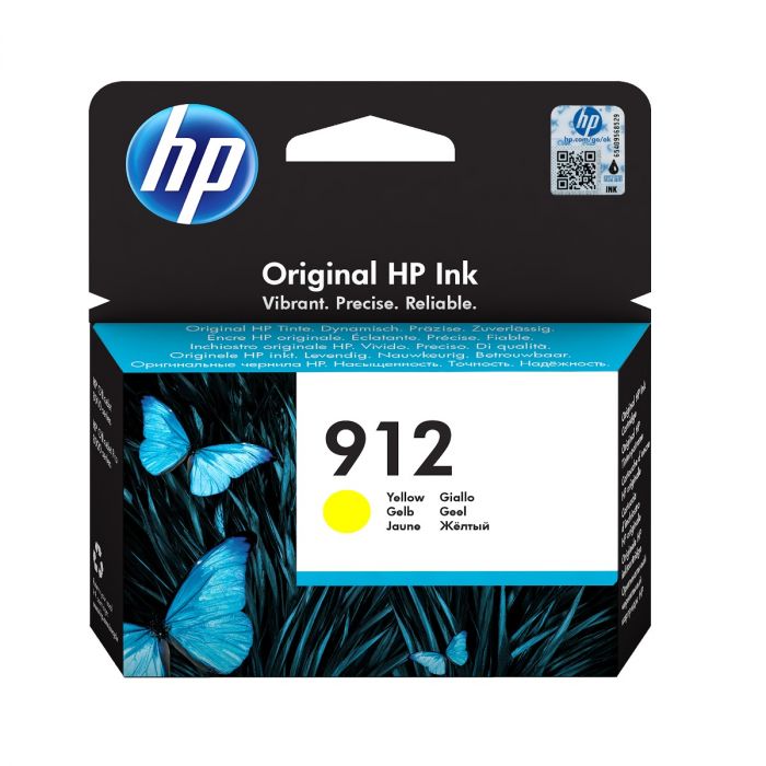 HP 912 Standard Capacity Yellow Ink Cartridge - 3YL79AE