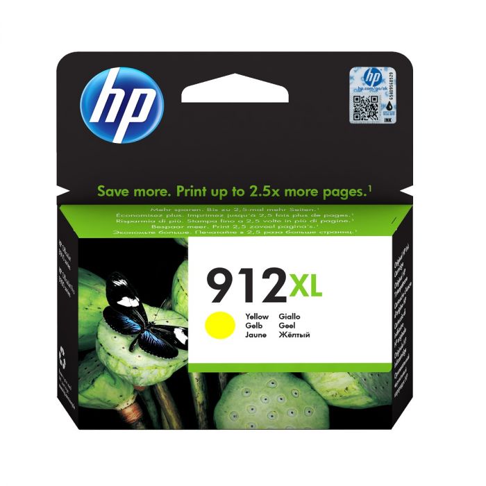 HP 912XL High Capacity Yellow Ink Cartridge - 3YL83AE (3YL83AE)