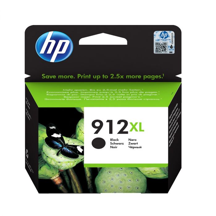 HP 912XL High Capacity Black Ink Cartridge - 3YL84AE (3YL84AE)