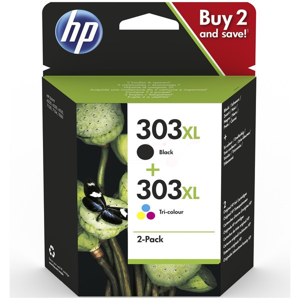 Black & Tri Colour HP 303XL Ink Cartridge Multipack - 3YN10AE (3YN10AE)