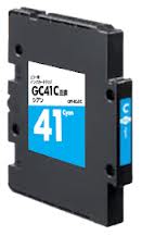 Ricoh 405766 Gel Print GC41C Cyan Ink Cartridge (GC-41C), 400 Page Yield (405766)