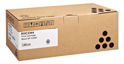 Ricoh SP C22e Black Laser Toner Cartridge, 2K Page Yield