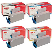 OKI 41304209-12 Multipack, Set of 4 CMYK Toner Cartridges 41304209-12 (41304209-12 Multipack)
