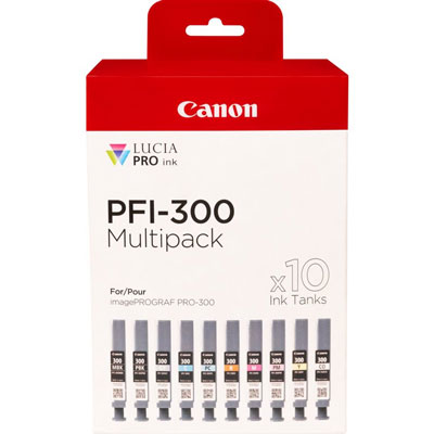 Canon 4192C008 PFI-300 Ink Cartridges 10-pack (4192C008)