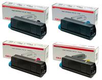 OKI 4280451 Multipack, Set of 4 CMYK Toner Cartridges (42804513/4/5/6) (4280451 Multipack)