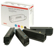 OKI 42804537-40 Toner Multipack, Set of 4 High Capacity (CMYK) (42804537-40 Multipack)