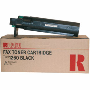 Ricoh Type 1260 Black Fax Toner Cartridge, 5K Page Yield (430351)
