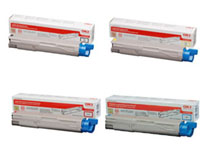 OKI 43459369-24 Multipack, Set of 4 CMYK Toners 43459369-70-71-24 (43459369-24 Multipack)