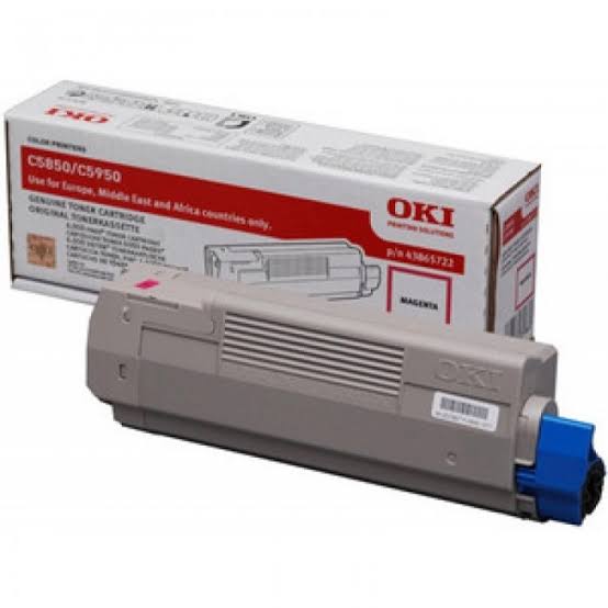 OKI Oki Magenta Toner Cartridge, 6K Yield (43865722)