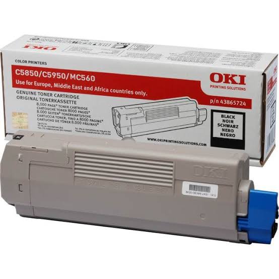 Oki Black Toner Cartridge, 8K Yield