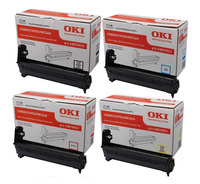 Oki 4387002 Image Drum Units Multipack 4 Colour (43870021/2/3/4) (4387002 Multipack)