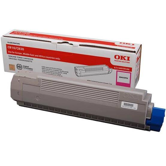 OKI Oki Magenta Laser Toner Cartridge, 8K Yield (44059106)