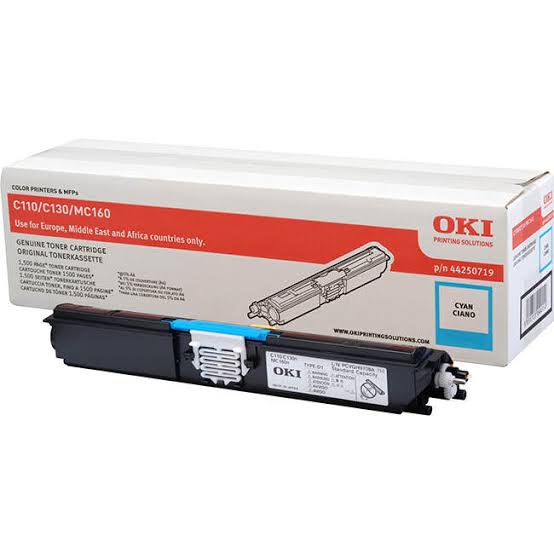 OKI Oki Cyan Laser Toner Cartridge, 1.5K Yield (44250719)