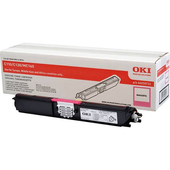 OKI Oki Magenta Laser Toner Cartridge, 2.5K Yield (44250722)