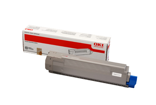 Oki Yellow Laser Toner Cartridge, 7.3K Page Yield