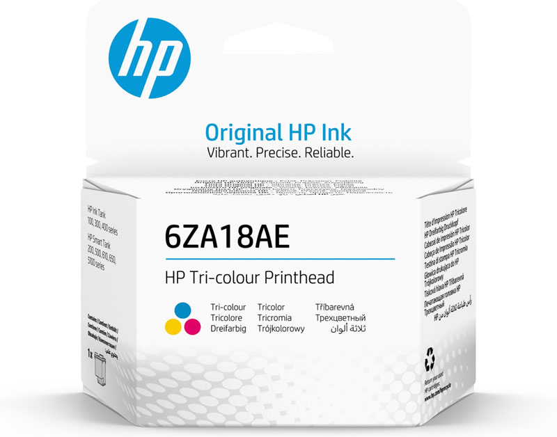 HP 6ZA18AE Colour Printhead – Genuine Ink for Smart Tank Printers