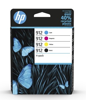 HP 912 Multipack CMYK Ink Cartridges - 6ZC74AE (912)