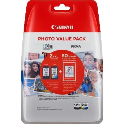 Canon PG-545XL / CL-546XL Photo Value Pack Black and Colour