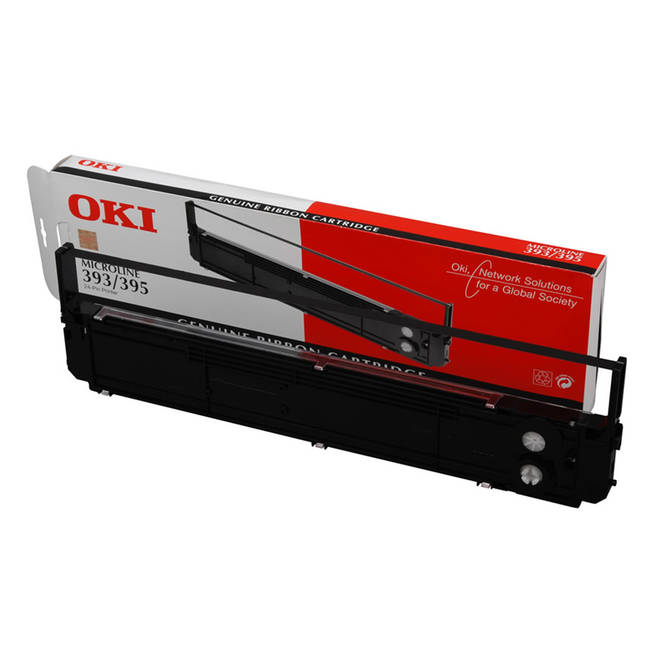 OKI Oki Black Nylon Fabric Printer Ribbon 9002311 (09002311)