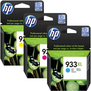 HP 933XL Multipack - 1 x Cyan, Magenta, Yellow (933XLTriple)