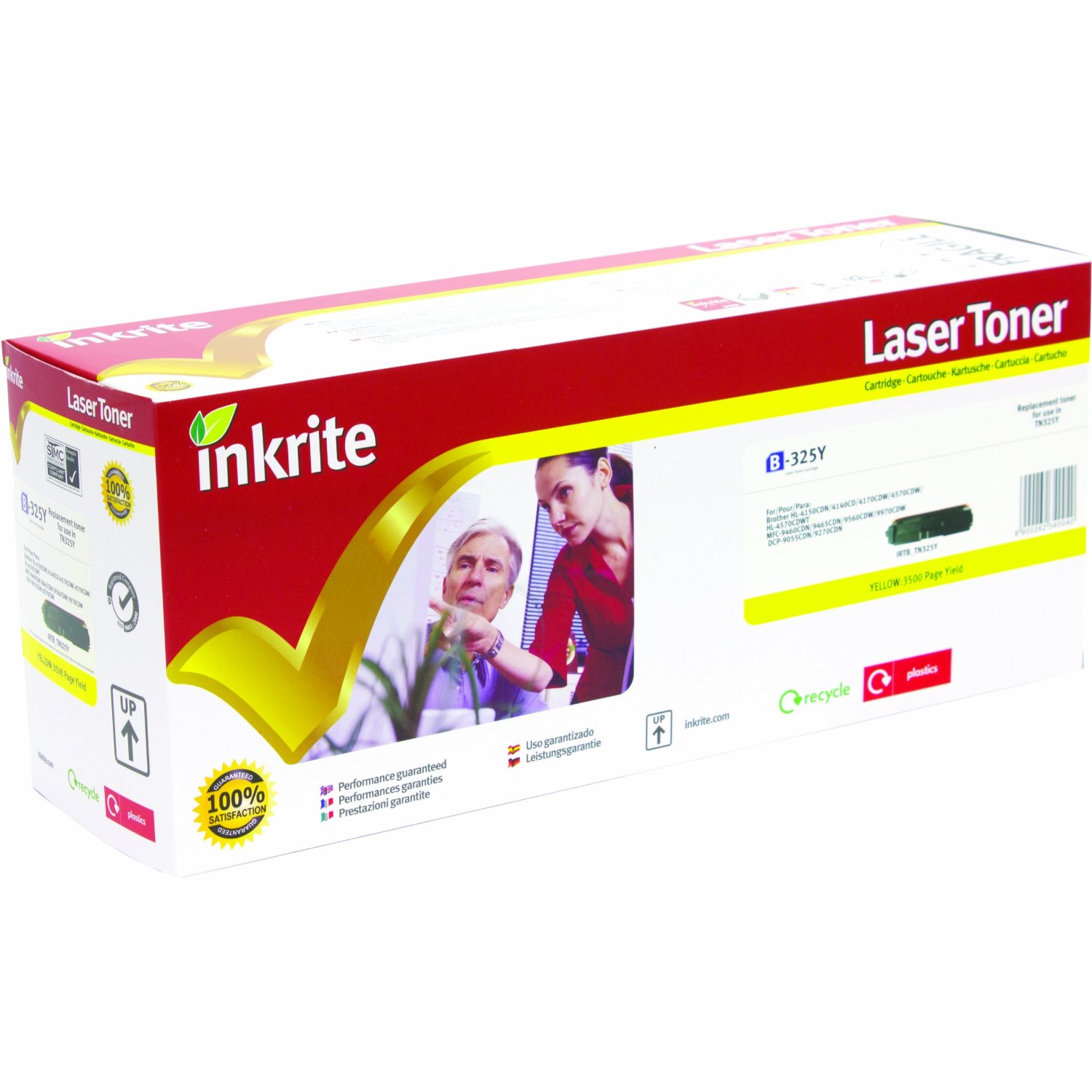 Inkrite Premium Yellow Toner Cartridge for Brother - TN-328Y (B-328Y)