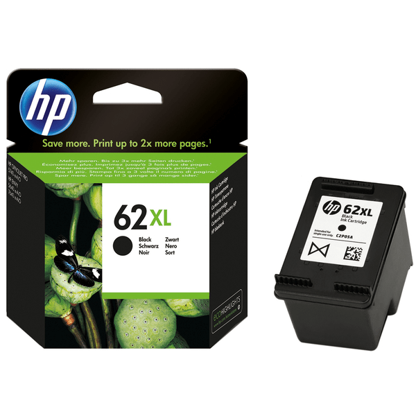 HP 62XL Ink Cartridge High Capacity Black - C2P05A Cartridge