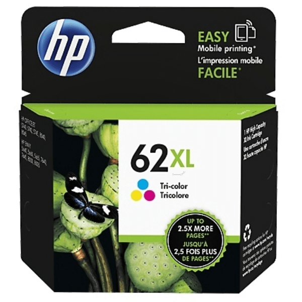 HP 62XL Ink Cartridge High Capacity Colour - C2P07A Cartridge